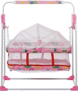 Style Steelcraft latest fancy Cradle with net pink Buy Baby Care