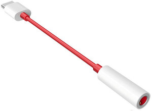pentroclick Red White Male TYPE C To Female 3.5MM Earphone Jack