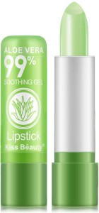 Kiss Beauty FOREVER YOUTH ALOE VERA soothing gel COLOUR CHANGING Lip Plumper Enlarge Lips Increase Enhancer Natural Aloe Vera Moisturizer Lipstick