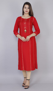 red kurtis design