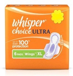 Whisper CHOICE ULTRA XL (6 PADS) Sanitary Pad, Buy Women Hygiene products  online in India
