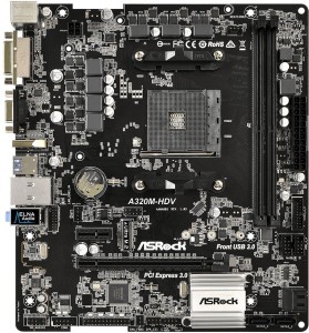 ASRock A320M-HDV R4.0 Motherboard (BIOS Updated for Ryzen 3rd Gen Processors) With 4 SATA3, 1 Ultra M.2 (PCIe Gen3 x4 & SATA3) Motherboard