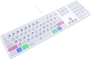 Saco Hot Key Function Shortcut Silicone Keyboard Cover Skin Davinci Resolve Laptop Keyboard Skin(Multicolor)