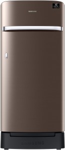 Samsung 198 L Direct Cool Single Door 3 Star (2020) Refrigerator with Base Drawer(Luxe Brown, RR21T2H2YDX)