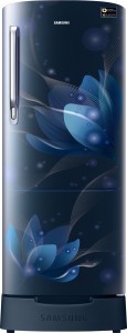 Samsung 192 L Direct Cool Single Door 5 Star (2019) Refrigerator with Base Drawer(Saffron Blue, RR20R182XU8/HL)