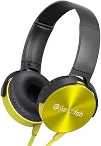 Sketchfab Extra bass Headphones Over The Ear Headset with Deep