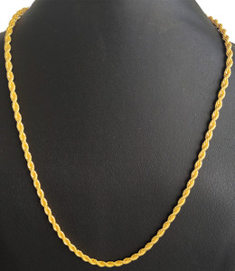 FashionCraft Rope design gold plated chain stylish fancy light weighted size 22 inch Gold plated Plated Alloy Chain Price in India Buy FashionCraft Rope design gold plated chain stylish fancy