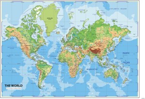 simple background world map 4K wallpaper download