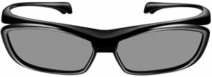 Panasonic Viera Ty-Ep3D10Ub Passive Polarized 3D Eyewear Video Glasses(Black)