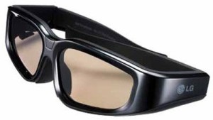 LG Ags110 3D Active Shutter Glasses For 2010 3D Hdtvs Video Glasses(Black)