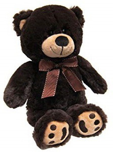 Quinergys Small Soft Teddy Bear for Girls 1 PC Black Teddy 12 cm