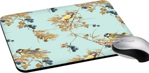 RADANYA Floral Patterns Rectangular Non-Slip Rubber Mousepad Game Office Mouse Pad Gift Mousepad(Ice Blue)