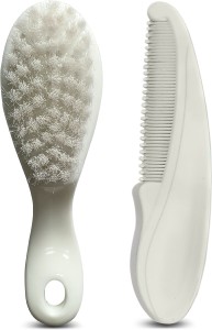 LuvLap Elegant Baby Comb & Brush Set with Soft bristles, Grooming Set, 0M+,