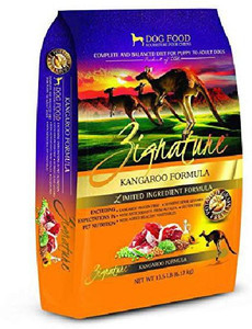 Zignature kangaroo deals dog food