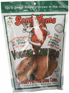 Front Porch Pets Sam s Yams Veggie Rawhide Sweet Potato Dog Treats