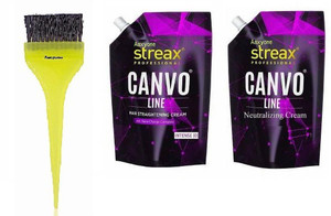 Aaxyone Hair Die Brush With Streaxx Canvo Line Hair Straightening