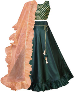 Bolly Lounge Indi Girls Lehenga Choli Ethnic Wear Checkered