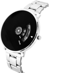 Navyamall silver black paidu watch silver black paidu watch Analog