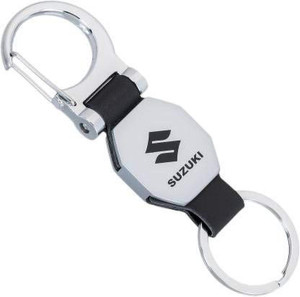SUZUKI Car Logo keychains Leather with Locking hook Keyring Key