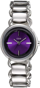 Miss Perfect LOOKING PURPLE DIAL SILVER METAL STRAP WATCH FOR