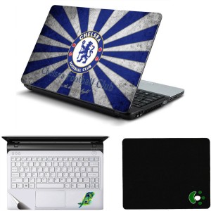 Namo Arts Chelsea Football Laptop Accessories Combo - Laptop Skin Sticker, Mouse Pad and Palmrest Skin for 15.6 Inch Laptop - Notebook Combo Set(Multicolor)