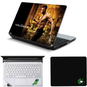 Namo Arts The Wolverine Laptop Accessories Combo - Laptop Skin Sticker, Mouse Pad and Palmrest Skin for 15.6 Inch Laptop - Notebook Combo Set(Multicolor)