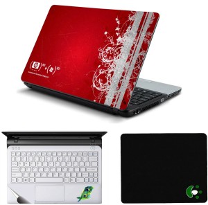 Namo Arts Red H-P Window Laptop Accessories Combo - Laptop Skin Sticker, Mouse Pad and Palmrest Skin for 15.6 Inch Laptop - Notebook Combo Set(Multicolor)