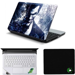 Namo Arts Joker Abstract Laptop Accessories Combo - Laptop Skin Sticker, Mouse Pad and Palmrest Skin for 15.6 Inch Laptop - Notebook Combo Set(Multicolor)
