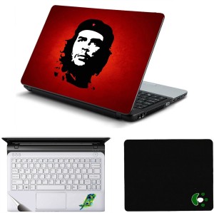 Namo Arts Che Guevara Laptop Accessories Combo - Laptop Skin Sticker, Mouse Pad and Palmrest Skin for 15.6 Inch Laptop - Notebook Combo Set(Multicolor)