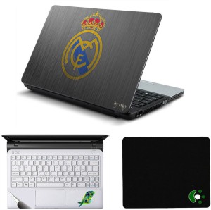 Namo Arts Metal FC Laptop Accessories Combo - Laptop Skin Sticker, Mouse Pad and Palmrest Skin for 15.6 Inch Laptop - Notebook Combo Set(Multicolor)