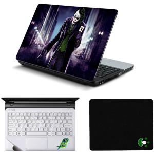 Namo Arts Joker Card Laptop Accessories Combo - Laptop Skin Sticker, Mouse Pad and Palmrest Skin for 15.6 Inch Laptop - Notebook Combo Set(Multicolor)