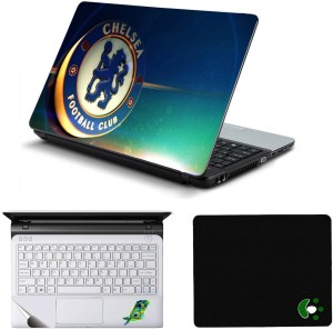 Namo Arts Chelsea Club Laptop Accessories Combo - Laptop Skin Sticker, Mouse Pad and Palmrest Skin for 15.6 Inch Laptop - Notebook Combo Set(Multicolor)