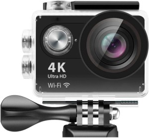 mandate 4k wifi sport video 4k wifi action waterproof camera-hd 1080p sports and action camera(black, 16 mp)