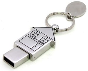 Umpire Technologies Modern Design Innovative Metal Building Shape USB 2.0 Flash Memory Drive 32 GB Pen Drive(Silver)