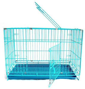 Buraq Foldable Metal pet House crates for Dogs Puppies Kittens Rabbits Persian Cats with Removable Tray 3 FT 36 INCH Blue Dog Cat Rabbit Cage Price in India Buy