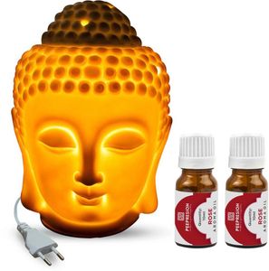 PEEPRESION Rose Diffuser Set, Aroma Oil Electric_Buddha_Rose2PC- PPS