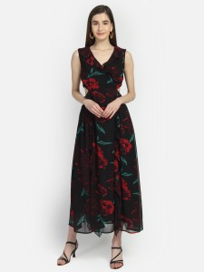 Yaadleen Women Maxi Black Dress Buy Yaadleen Women Maxi Black Dress Online at Best Prices in India Flipkart