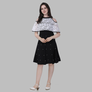 Sheetal Associates Women A line Black Dress Buy Sheetal