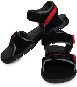Sparx sandals sales red black