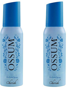 OSSUM CHERISH Perfume Spray Pack of 2 Each 120 ML
