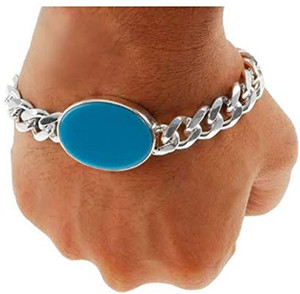 Ruhi Collection Alloy Turquoise Silver Bracelet Price in India