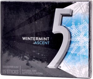 Wrigley's 5 Ascent Wintermint Sugarfree Gum - 15 sticks