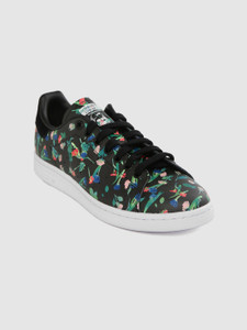 Adidas black discount floral shoes
