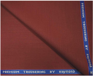 Raymond Terrywool Wine Solid Premium trouser fabric