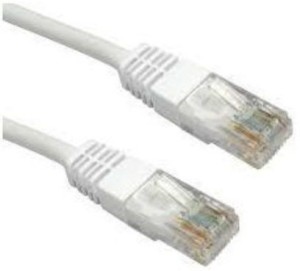 Quantum RJ45 Cat6 Patch Cord Ethernet 1 m LAN Cable 1 m LAN Cable(Compatible with Laptops, Computers, White)