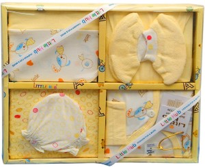 Jinie Little Hub New Born 6 pcs Unisex Baby Gift Set Yellow  Amazonin  Baby Products