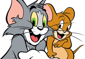 Tom and Jerry cartoon Painting Poster Waterproof Vinyl Sticker for