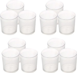 Urmila Plastic Pack of 12 Polycarbonate Small Squat Drinking Glasses for Water Juice for Dining Table Home Kitchen Set Of 12 Glass Set Water Juice Glass Price in India Buy Urmila Plastic