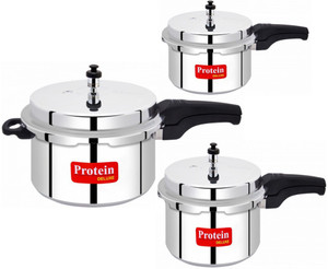 Protein Combo With 3 Proper Lids 2 L 3 L 5 L Pressure Cooker