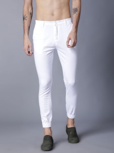 Buy White Trousers & Pants for Men by Hubberholme Online | Ajio.com
